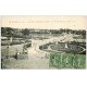 carte postale ancienne 37 TOURS. Squares Descartes et Rabelais 1921