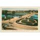 carte postale ancienne 37 TOURS. Squares Descartes et Rabelais Pont de Pierre