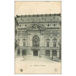 carte postale ancienne 37 TOURS. Théâtre n°44