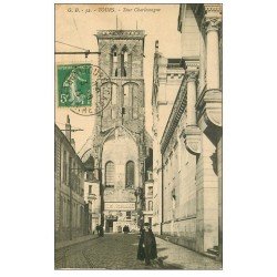 carte postale ancienne 37 TOURS. Tour Charlemagne 1913