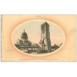 carte postale ancienne 37 TOURS. Tour Charlemagne 1914
