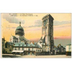 carte postale ancienne 37 TOURS. Tour Charlemagne 1917