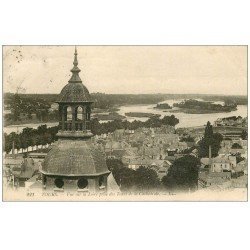 carte postale ancienne 37 TOURS. Vue des Tours 1918