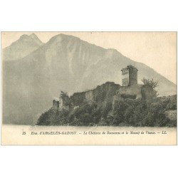carte postale ancienne 65 ARGELES-GAZOST. Château de Beauceus Massif de Viscos