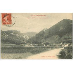 carte postale ancienne 65 ASTE. Gorge de Lhéris 1911