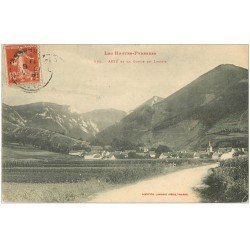 carte postale ancienne 65 ASTE. Gorge de Lhéris 1911