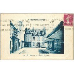 carte postale ancienne 65 BAGNERES-DE-BIGORRE. Mairie et Marché couvert 1934