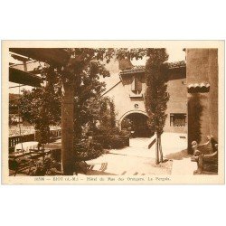 carte postale ancienne 06 BIOT. Pergola Hôtel du Mas des Orangers 1941