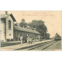 carte postale ancienne 65 CAPVERN. Arrivée d'un Train en Gare 1918