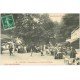65 CAPVERN. Baigneurs sur Place des Thermes 1910. Café Buvette au Pic du Midi