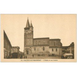 carte postale ancienne 65 CASTELNAU-MAGNOAC. Eglise et Clocher