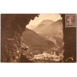 carte postale ancienne 65 CAUTERETS. Cabine ruines Bains Romains 1930