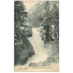 carte postale ancienne 65 CAUTERETS. Cascade du Cerisey 1905