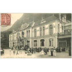 carte postale ancienne 65 CAUTERETS. Casino Place des Oeufs 1906