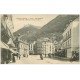 carte postale ancienne 65 CAUTERETS. Place de la Mairie 1905 Coiffeur
