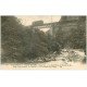 carte postale ancienne 65 CAUTERETS. Tram sur Grand Pont du Chemin de Fer