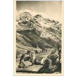 carte postale ancienne 65 GAVARNIE. Eglise et Cirque