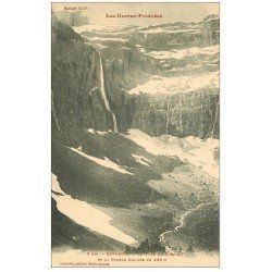 carte postale ancienne 65 GAVARNIE. Fond du Cirque et Marboré avec Grande Cascade