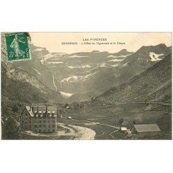 carte postale ancienne 65 GAVARNIE. Hôtel de Vignemale et Cirque 1917