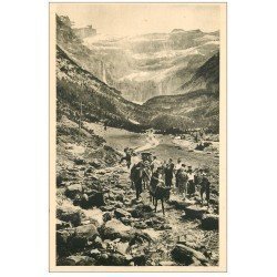 carte postale ancienne 65 GAVARNIE. Retour du Cirque à dos d'Ane