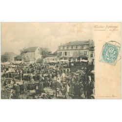 65 LANNEMEZAN. Le Forail ou Marché aux Bestiaux 1904