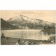 carte postale ancienne 65 LE LAC D'AUMAR ET MASSIF DU NEOUVIELLE avec Randonneur