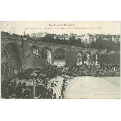 carte postale ancienne 65 LOURDES. Bénédiction du Saint-Sacrement 1910