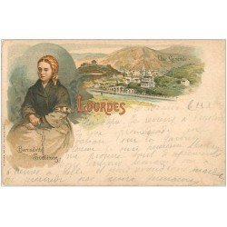 carte postale ancienne 65 LOURDES. Bernadette Soubirous 1901