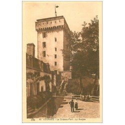 carte postale ancienne 65 LOURDES. Château-Fort. Le Donjon