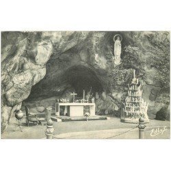 carte postale ancienne 65 LOURDES. Grotte 1958