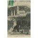 carte postale ancienne 65 LOURDES. Grotte et Basilique 1917