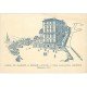 carte postale ancienne 65 LOURDES. Hôtel de Biarritz et Maison Latapie 7 Place Jeanne d'Arc