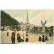 carte postale ancienne 65 LOURDES. La Basilique et Vierge 1906