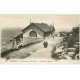 carte postale ancienne 65 LOURDES. La Gare du Sommet Café Restaurant