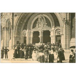 carte postale ancienne 65 LOURDES. Portique Chapelle du Rosaire