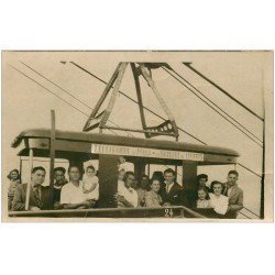 65 LOURDES. Téléphérique du Béout et Gouffre de Lourdes. Photographie 1948