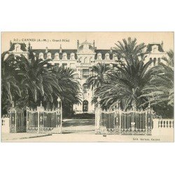 carte postale ancienne 06 CANNES. Grand Hôtel 303