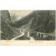 carte postale ancienne 65 ROUTE DE CAUTERETS. Tramway Pont de Mayaba vers 1900