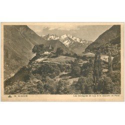 carte postale ancienne 65 SAINT-SAVIN. Montagnes de Luz et Chapelle de Pieta