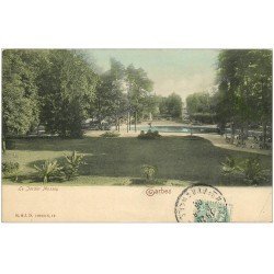 carte postale ancienne 65 TARBES. Le Jardin Massey 1906