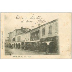 65 TRIE. Les Auvents 1903 Café Baron, Coiffeur, Epicerie, Tabac et Draperie