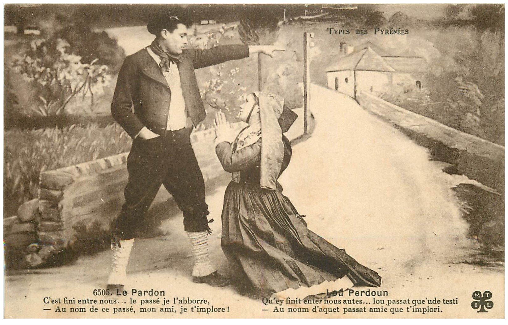 carte postale ancienne 65 TYPES DES PYRENEES. Le Pardon