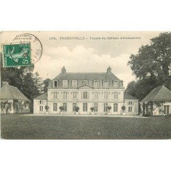 carte postale ancienne 76 FROBERVILLE. Château Hainneville 1909. Carte déliassée...