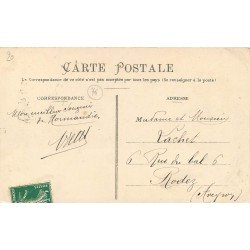 carte postale ancienne 76 FORGES-LES-EAUX. Grandes Allée 1912 Etablissement Thermal