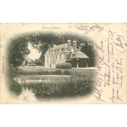 carte postale ancienne 76 CHATEAU DES HEBERTS. Yvetot 1904 animation