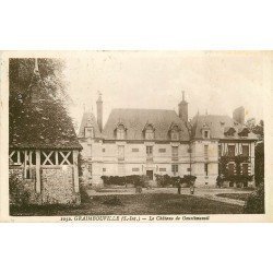 carte postale ancienne 76 GRAIMBOUVILLE. Le Château de Goustimesnil 1933