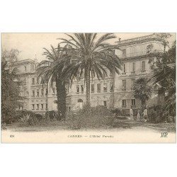 carte postale ancienne 06 CANNES. Hôtel Paradis