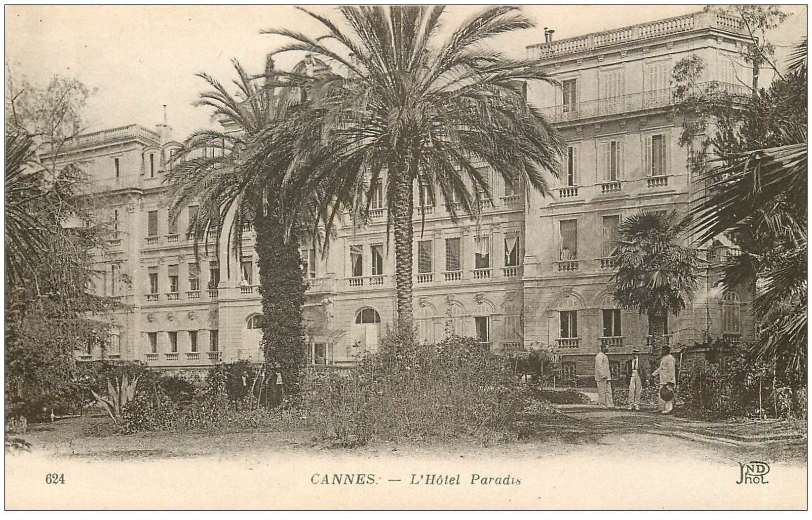 carte postale ancienne 06 CANNES. Hôtel Paradis