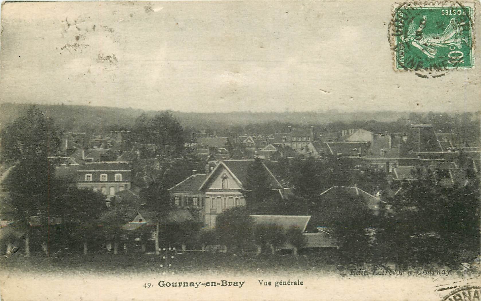 carte postale ancienne 76 GOURNAY-EN-BRAY 1925
