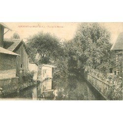 carte postale ancienne 76 GOURNAY-EN-BRAY. Vue sur la Morette 1905